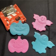 ハロウィン　コースター　8枚セット　カボチャとゴースト　パーティーグッズ