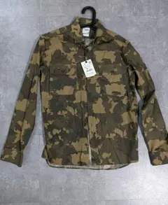 ZARA カモフラージュ柄 長袖シャツ レギュラーフィット S　ザラ