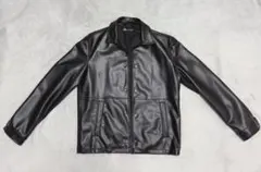 ZARA フェイクレザー ジャケット ブラック