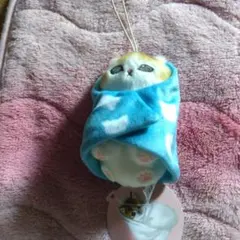 モフサンド　包まれにゃんこ　マスコットぬいぐるみ