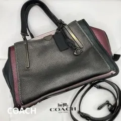 COACH コーチ ドリーマー メタリックレザー ￼2Wayショルダーバッグのサムネイル