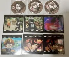 鬼滅の刃 お楽しみくじ ダイニング クリアカード 獪岳 善逸 炭治郎 缶バッジ