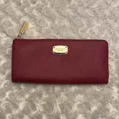 【美品】MICHAEL KORS マイケルコース 長財布 L字ファスナー レザー