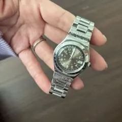 あ*き様 WEST END WATCH 手巻き時計 ブラック ステンレスバンド - メルカリ