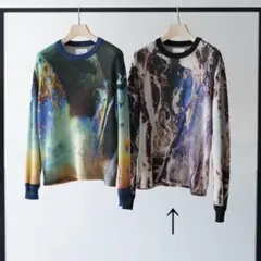 【新品未使用】HATRA/ハトラInk Scape Sweater Size:2