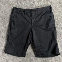 無印良品　ハーフ　カーゴパンツ　コットン　濃紺　Mのサムネイル