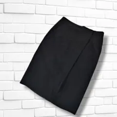 極美品✨【JIL SANDER】イタリア製 上質ラップ風タイトスカート 黒 Sのサムネイル