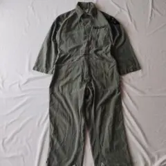 古着　アメリカ軍　カバーオール　つなぎ　オールインワン　コットンサテン　80sのサムネイル