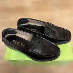 HARUTA 黒 ローファー