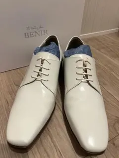 ベニル 美品 プレーントゥ ウェディングシューズ 26cm 6cmスタイル