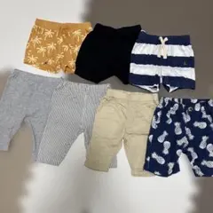 GAP H&M ユニクロ 西松屋 ズボン7点 男の子　80