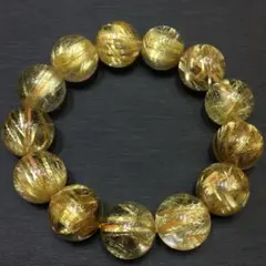 ⭐︎【天然】タイチンルチルクオーツ ブレスレット 18mm 113.5g
