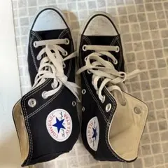 Converse ブラック ハイカットスニーカー 23.5
