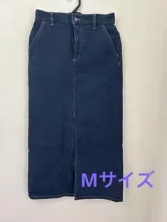 未使用　GU ダークデニム タイトスカート ロング丈