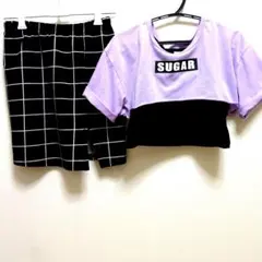 140 ㌢女の子 まとめ売り 2点セット 夏 半袖 、タイトミニスカート