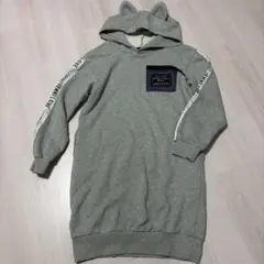 JENNI 猫耳フードパーカー 150cm グレー