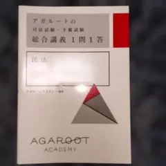 司法試験予備試験 AGAROOT ACADEMY　予備論文過去問H23～R1 司法試験｜予備試験 論文過去問解析講座 | アガルートアカデミー
