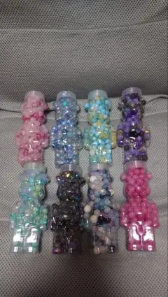 クマ型ビーズ 8個セット　３