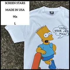 The Simpsons シンプソンズ　アメリカ製　90s USA 白ホワイト