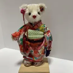 シュタイフ ひなベア 雛飾り羽子板付き 節句 ひな祭り 七五三 - メルカリ