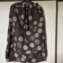 裾にゴム入りロングスカート (綿60%麻40% )裏地無し