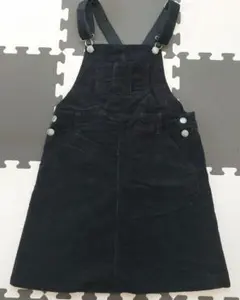 GLOBAL WORK　黒 コーデュロイ ジャンバースカート