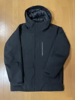 ユニクロ ブラック ダウンジャケット ハイブリッドダウンパーカー サイズL