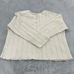 tal by yumiしまむら ニットトップス クリーム色 サイズS