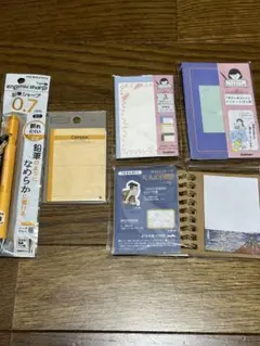 【新品】文具5点セット　1700円相当　付箋他のサムネイル