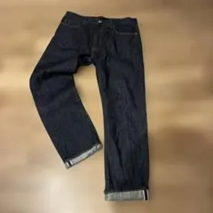 UNIQLO レギュラーフィットジーンズ セルビッジデニム W34