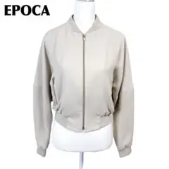 美品】 EPOCA ドルマンスリーブジップアップジャケット 40 ライトベージュのサムネイル