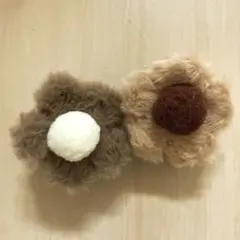 新品未使用（試着のみ）2個セット ふわふわお花ヘアクリップ