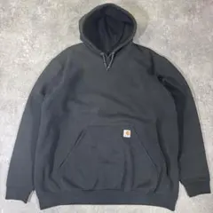 Carhartt ヘビーオンスプルオーバーパーカー　XL ホンデュラス製　黒のサムネイル
