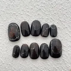 【現品】ニュアンスネイル，秋ネイル，コーヒーネイル