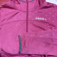 adidas アディダス　ピンクドット柄ジャージ　Lサイズ