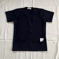 COMME des GARÇONS ネイビー 穴あきTシャツ Sのサムネイル