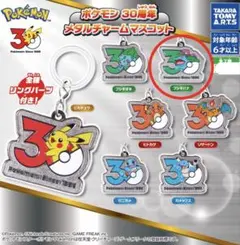 ポケモン 30周年 メタルチャームマスコット 2種3個セット