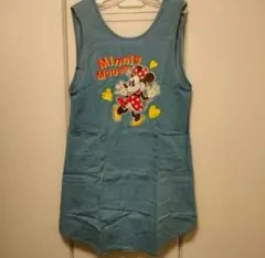ミニーマウス レディースエプロン　フリー、ゆったりサイズ　中古　Disney