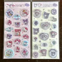 すりガラス風シール　2個セット❣️マイメロ　クロミ　ロリータベビー