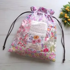 9.ハンドメイド✶パッチワーク巾着袋