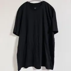 ジョージ 無地 Tシャツ クルーネック 半袖 XL 黒 綿 ゆったり 普段着のサムネイル