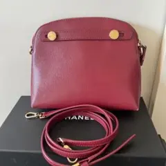 底値★目玉価格☆FURLA レザー ショルダー♡ワンポイントになるレッド系