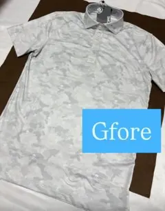 G/fore [ジーフォア] カモフラージュ柄 ポロシャツ 白