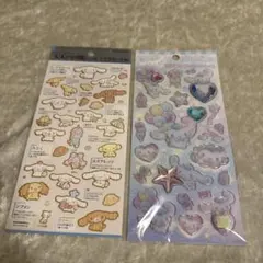 大人の図鑑　キラキララインストーンシール　シナモロール　2枚セット