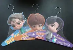 TinyTAN アベイル ハンガー３個セット ジョングク ジン ジミン