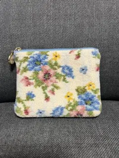 フェイラー ティッシュポーチ 花柄 白 美品 匿名発送