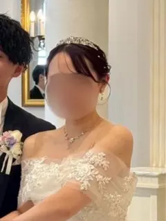 ウェディングティアラ シルバー