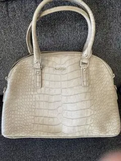 EMODA クロコダイル風グレー ハンドバッグ