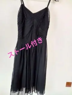 パーティードレス＆フォーマルドレス　9号細身　MATIERES　ストール付き