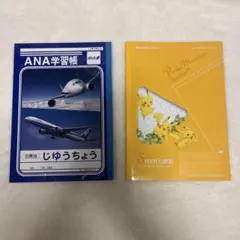 ANA学習帳　自由帳　ポケモン　ノート　方眼　セットのサムネイル
